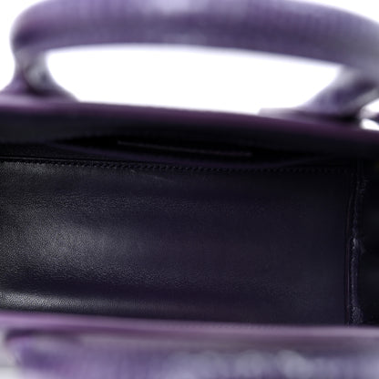 Saint Laurent Lizard Calfskin Embossed Nano Sac De Jour Bright Bright Lilas 4 of 9
