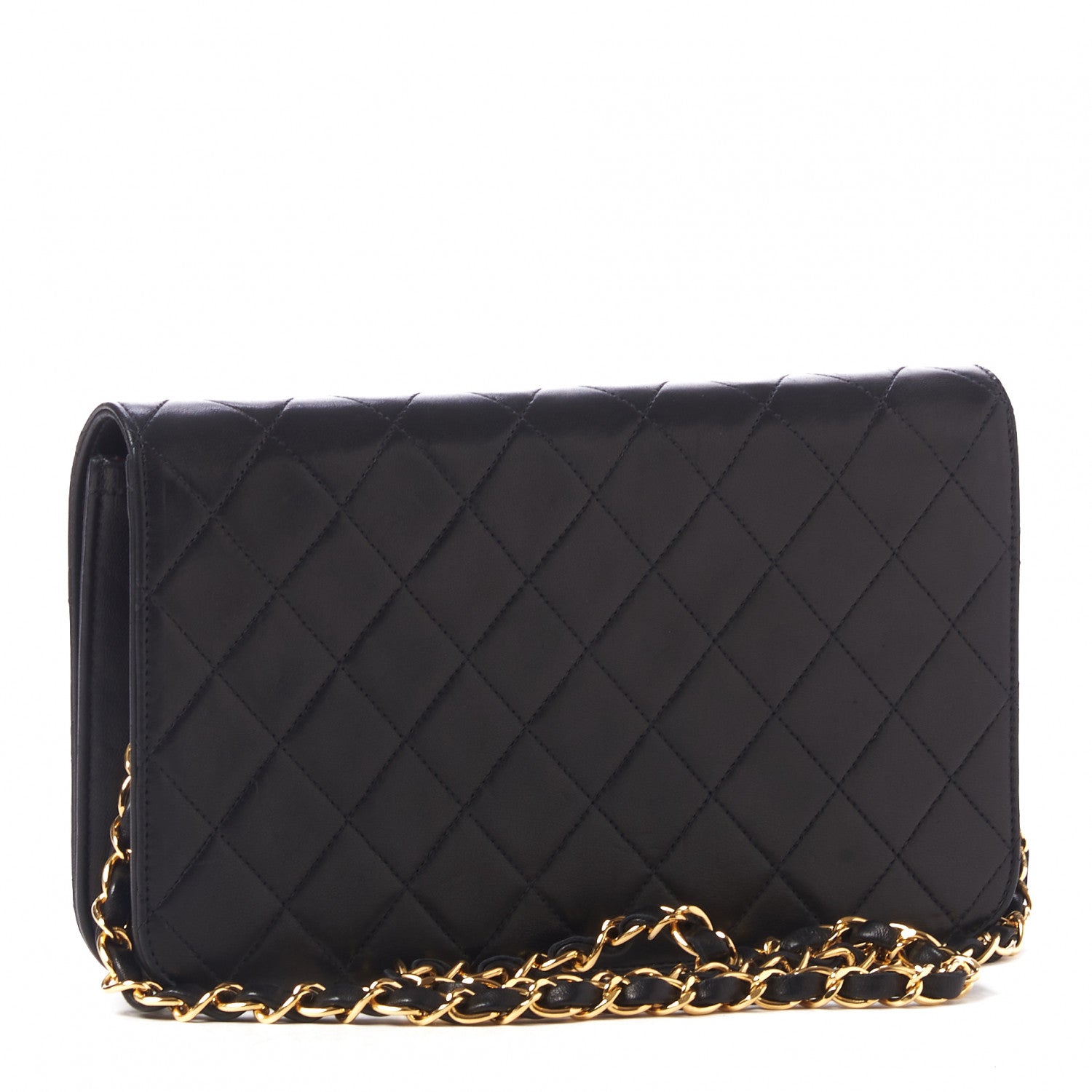 Chanel Lambskin Quilted Small Single Flap Black 2 of 9