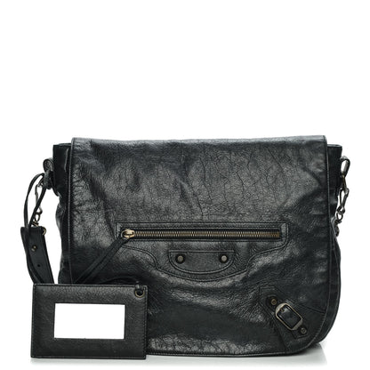 Balenciaga Agneau Folk Messenger Black 1 of 7