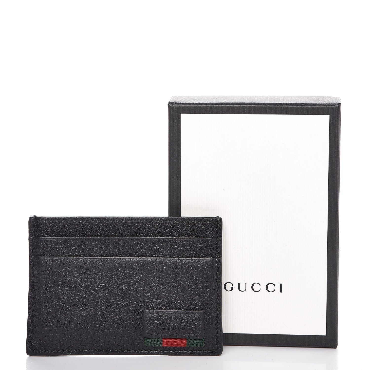 Gucci Calfskin Web Money Clip Black 10 of 10