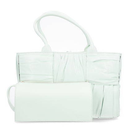 Bottega Veneta Foulard Intrecciato Pleated Medium Arco Tote Glacier 3 of 10