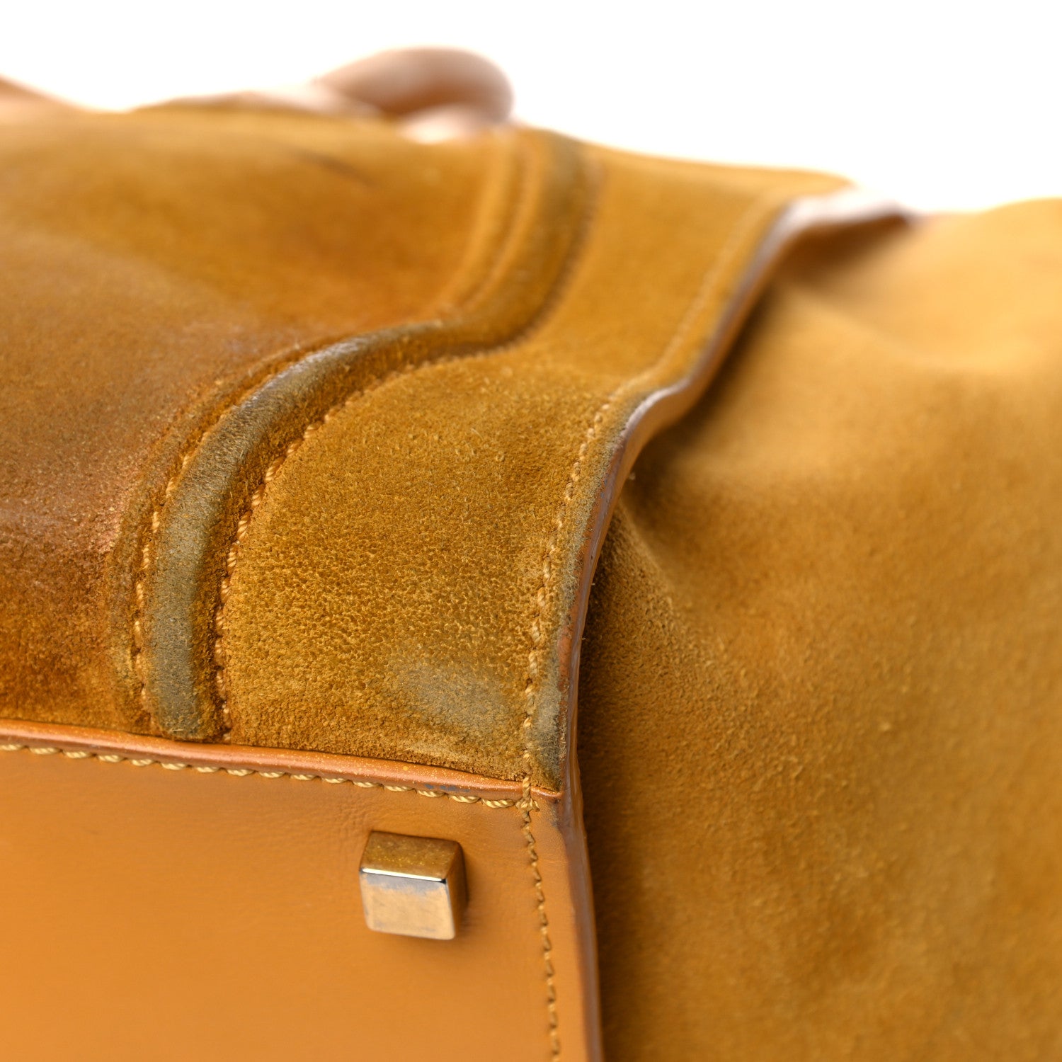 Celine Suede Medium Phantom Luggage Amber 9 of 29