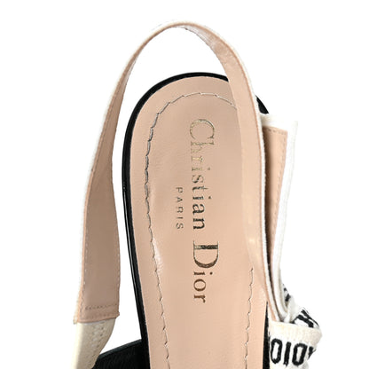 Christian Dior Patent Ribbon J'Adior Slingback 100mm Pumps 38 Black 7 of 8