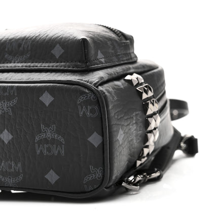 MCM Visetos Side Stud X-Mini Stark Backpack Black 9 of 9