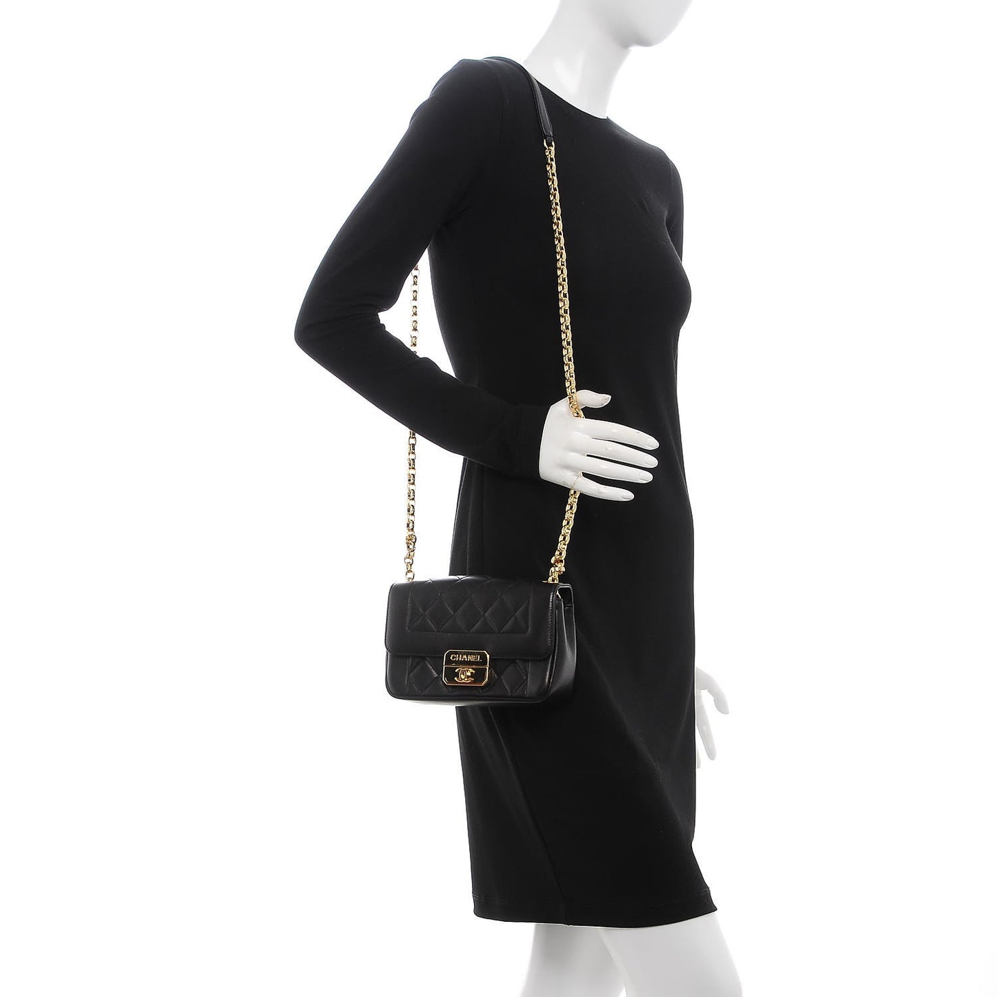 Lambskin Mini Chic With Me Flap Black