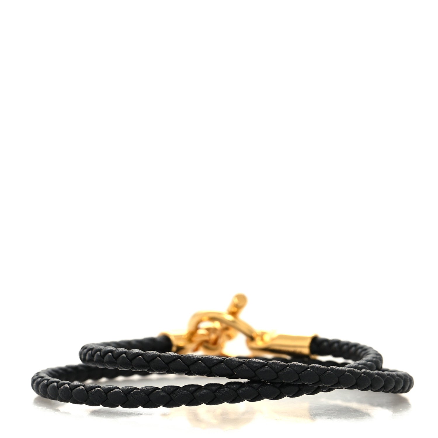 Hermes Swift Double Tour Glenan Bracelet T2 Black 3 of 5