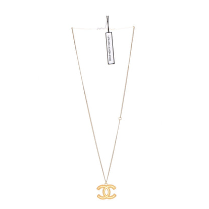 Chanel CC Pendant Necklace Gold 4 of 6