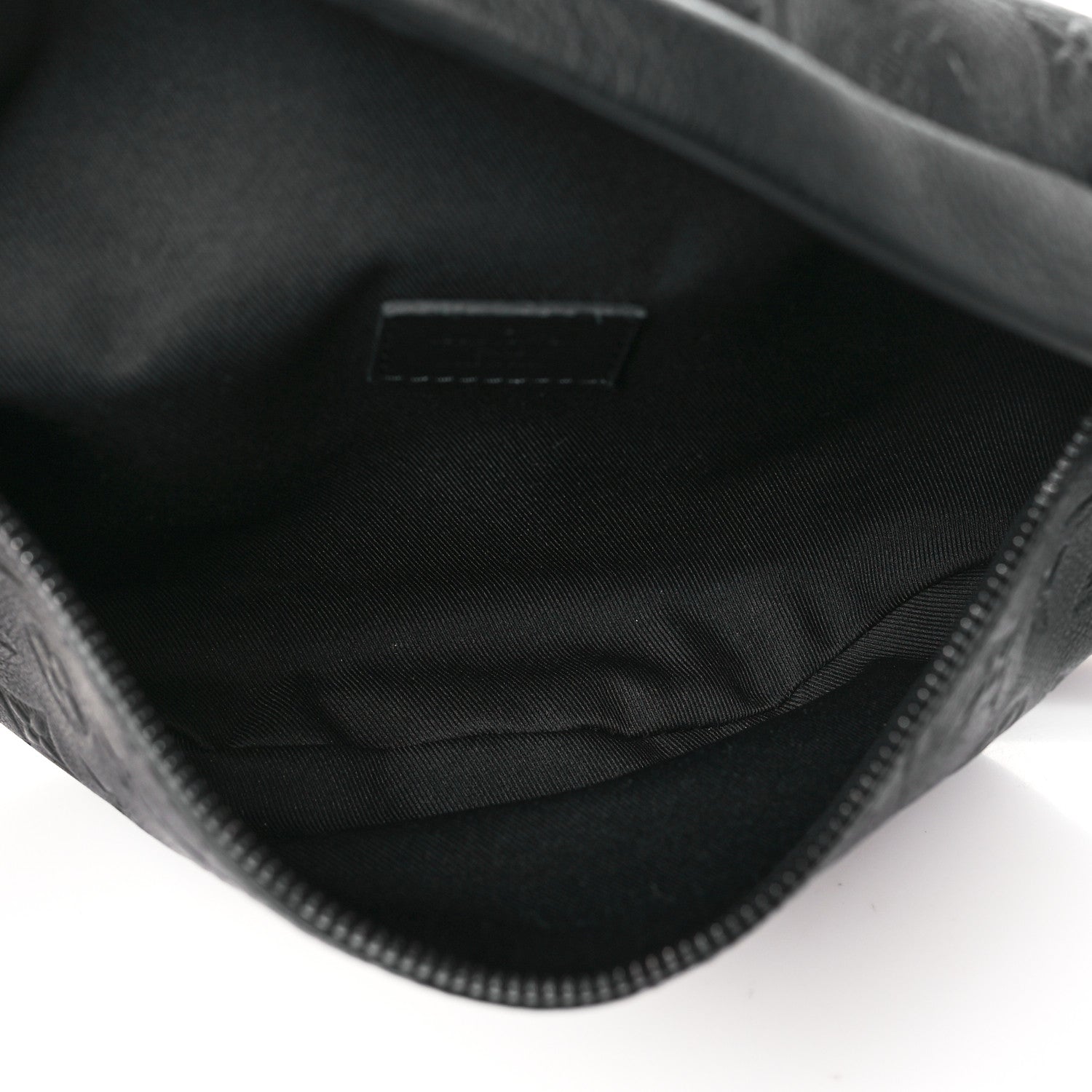 Louis Vuitton Calfskin Monogram Shadow Discovery Bumbag PM Black 5 of 9