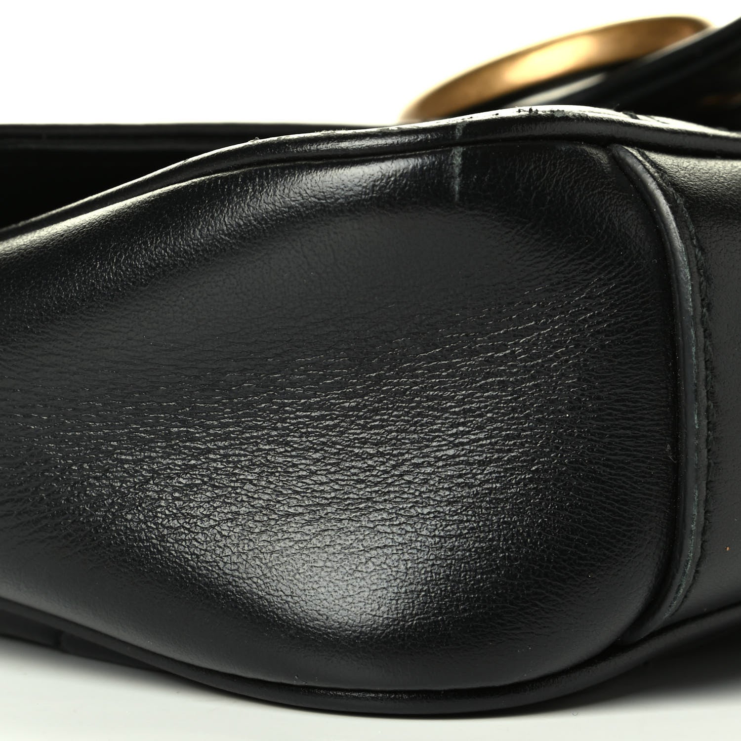 Gucci Calfskin Matelasse Mini GG Marmont Shoulder Bag Black 6 of 7