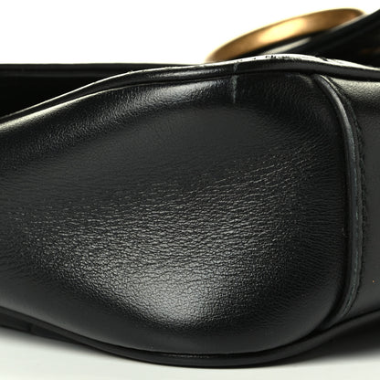 Gucci Calfskin Matelasse Mini GG Marmont Shoulder Bag Black 6 of 7