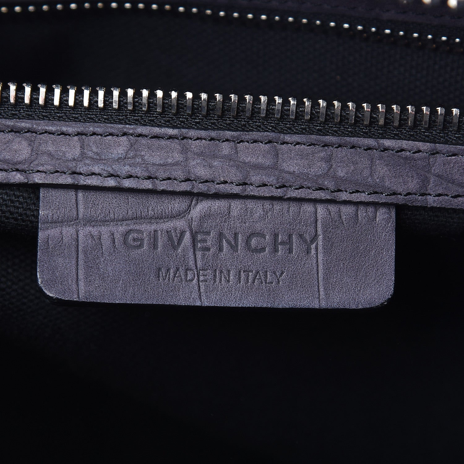 Givenchy Nubuck Crocodile Embossed Medium Antigona Brown 6 of 18