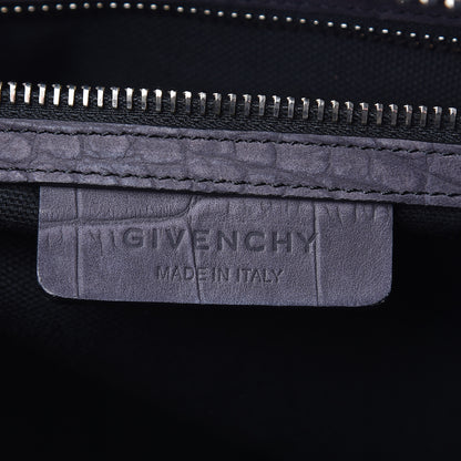 Givenchy Nubuck Crocodile Embossed Medium Antigona Brown 6 of 18