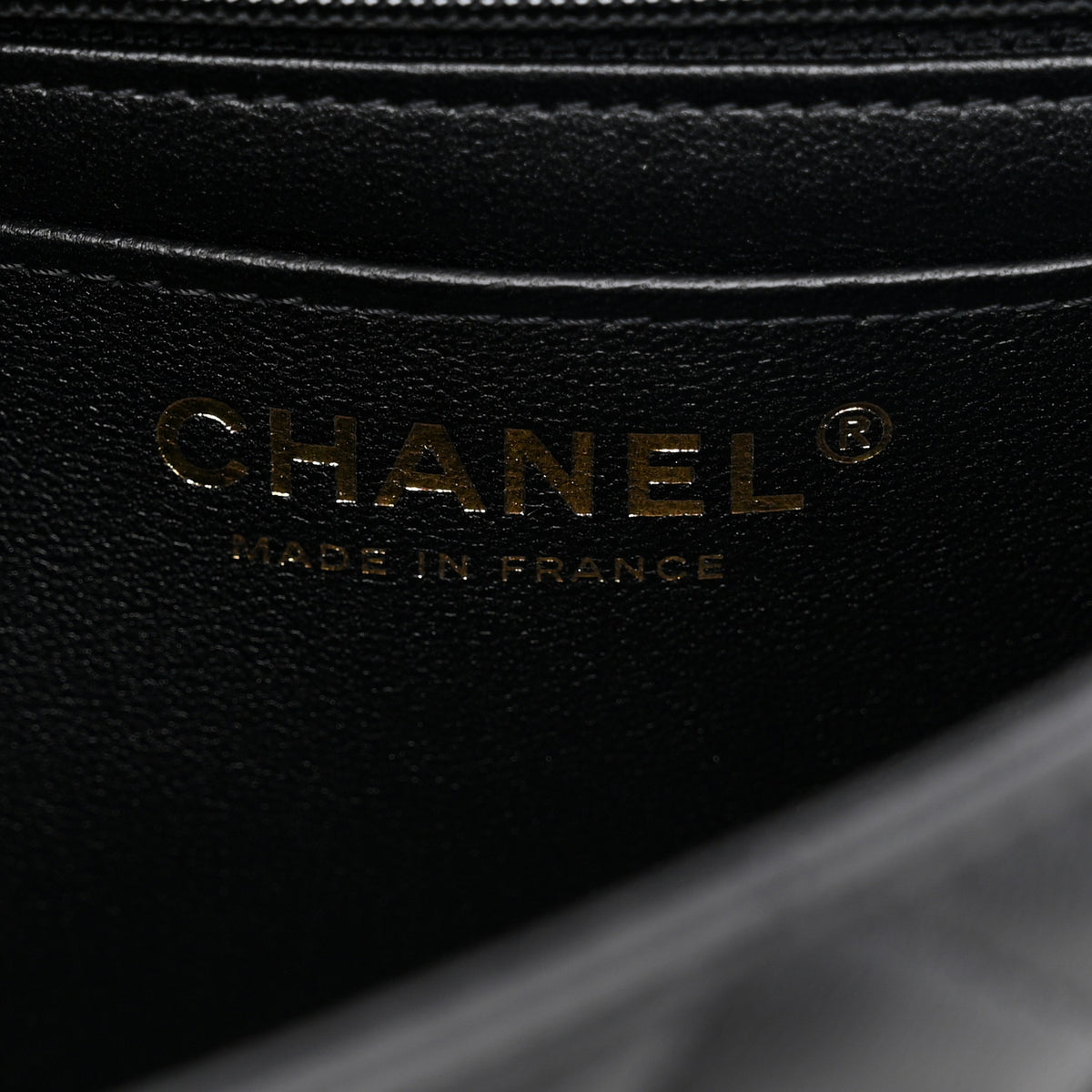 Lambskin Quilted Mini Rectangular Flap Black