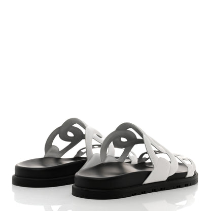 Hermes Nappa Womens Extra Sandals 39 White 4 of 9