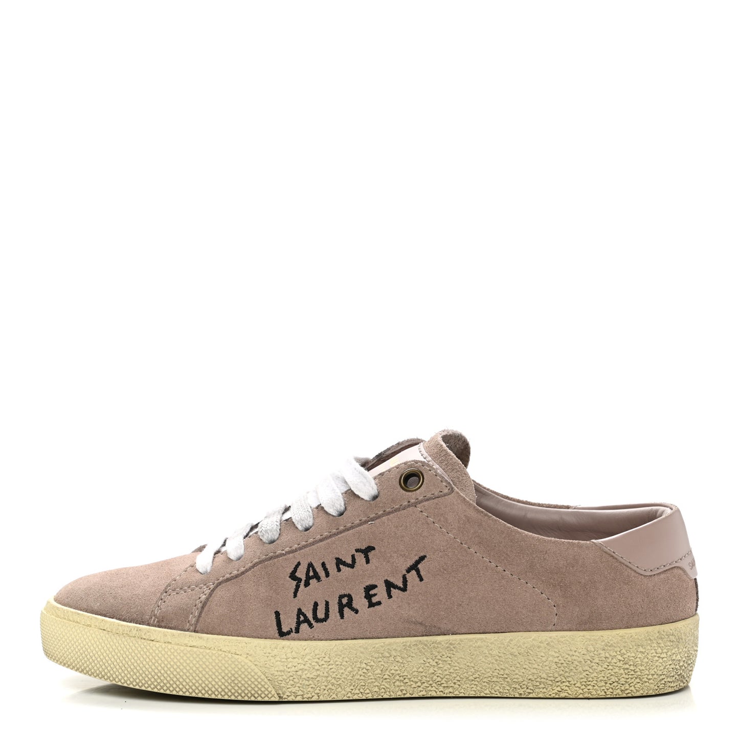 Distressed Suede Womens Court Classic Sneakers 35.5 Rose Antique