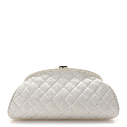 Chanel Caviar Quilted Timeless Clutch White 1 of 7
