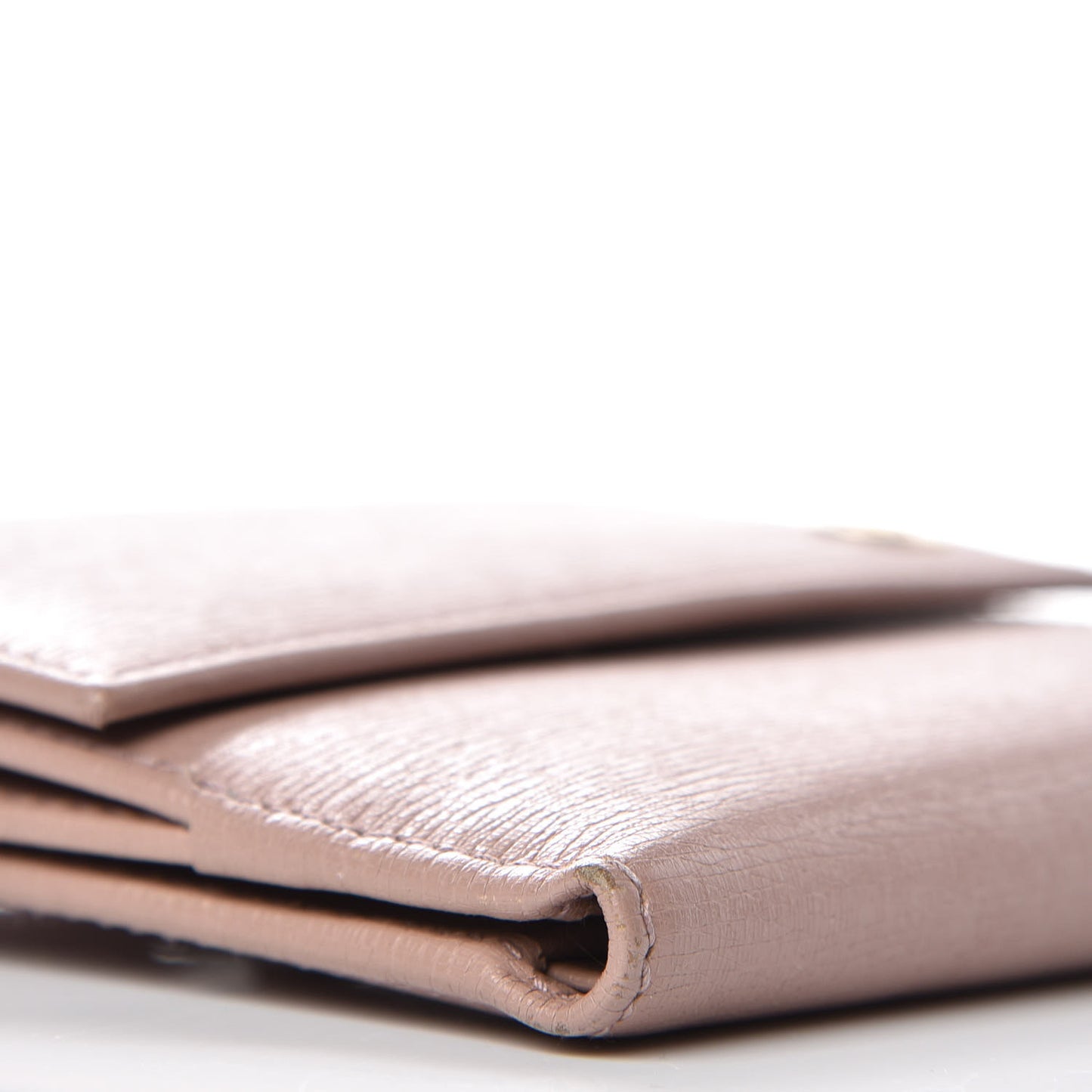 Calfskin Interlocking G French Flap Wallet Antique Rose
