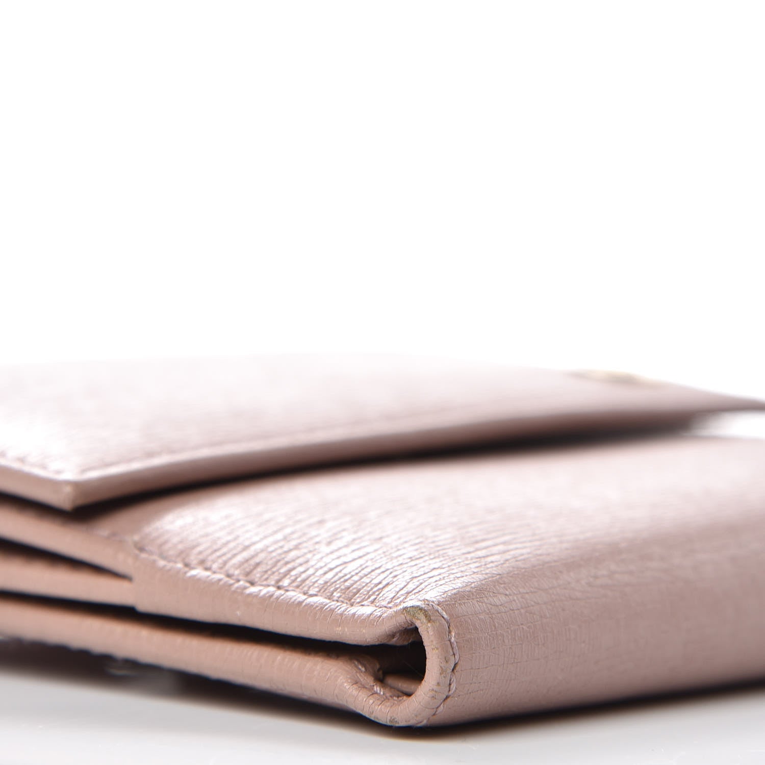 Gucci Calfskin Interlocking G French Flap Wallet Antique Rose 6 of 11