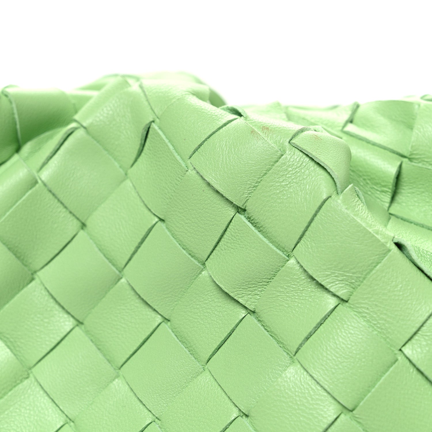 Bottega Veneta Nappa Maxi Intrecciato The Pouch Oversized Clutch Pistachio 9 of 12