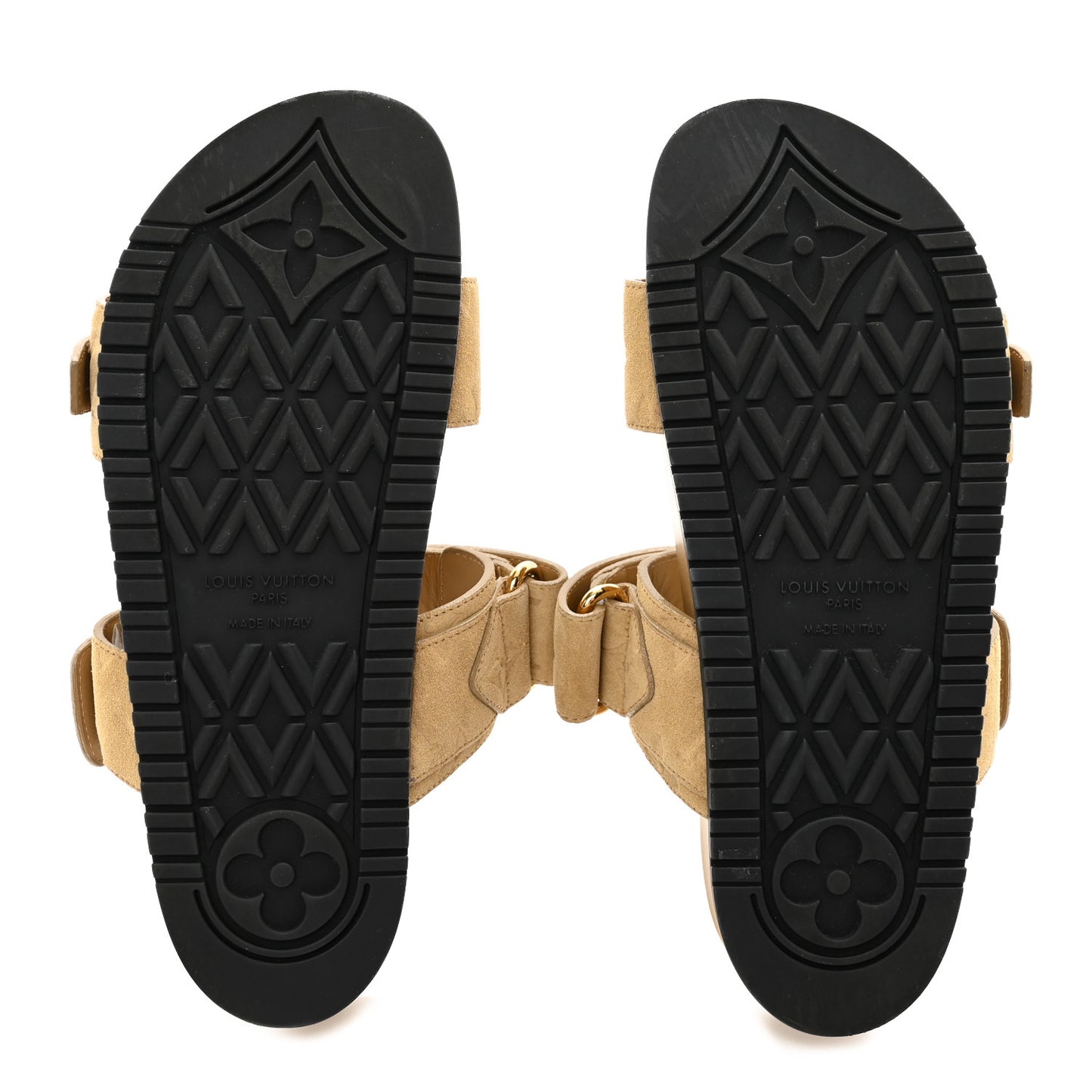 Suede Bom Dia Mule Sandals 36.5 Beige
