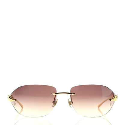 Cartier Panthere De Cartier Aviator Sunglasses Gold 2 of 6