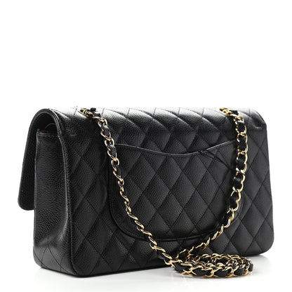 Chanel Caviar Quilted Medium Double Flap Black 3 of 10