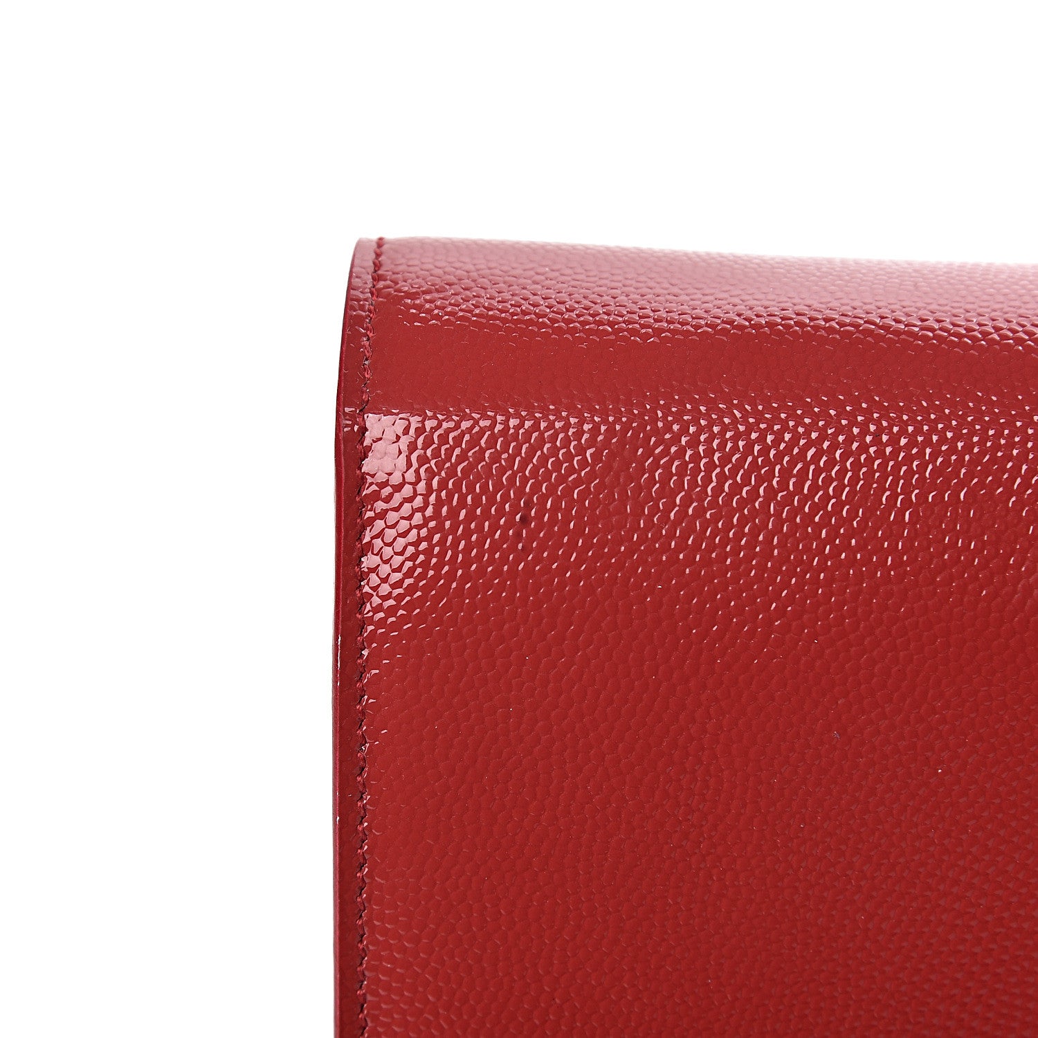 Saint Laurent Grain De Poudre Classic Monogram Cassandre Clutch Rouge Orient 8 of 12