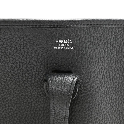 Hermes Taurillon Clemence Evelyne III PM Black 6 of 10