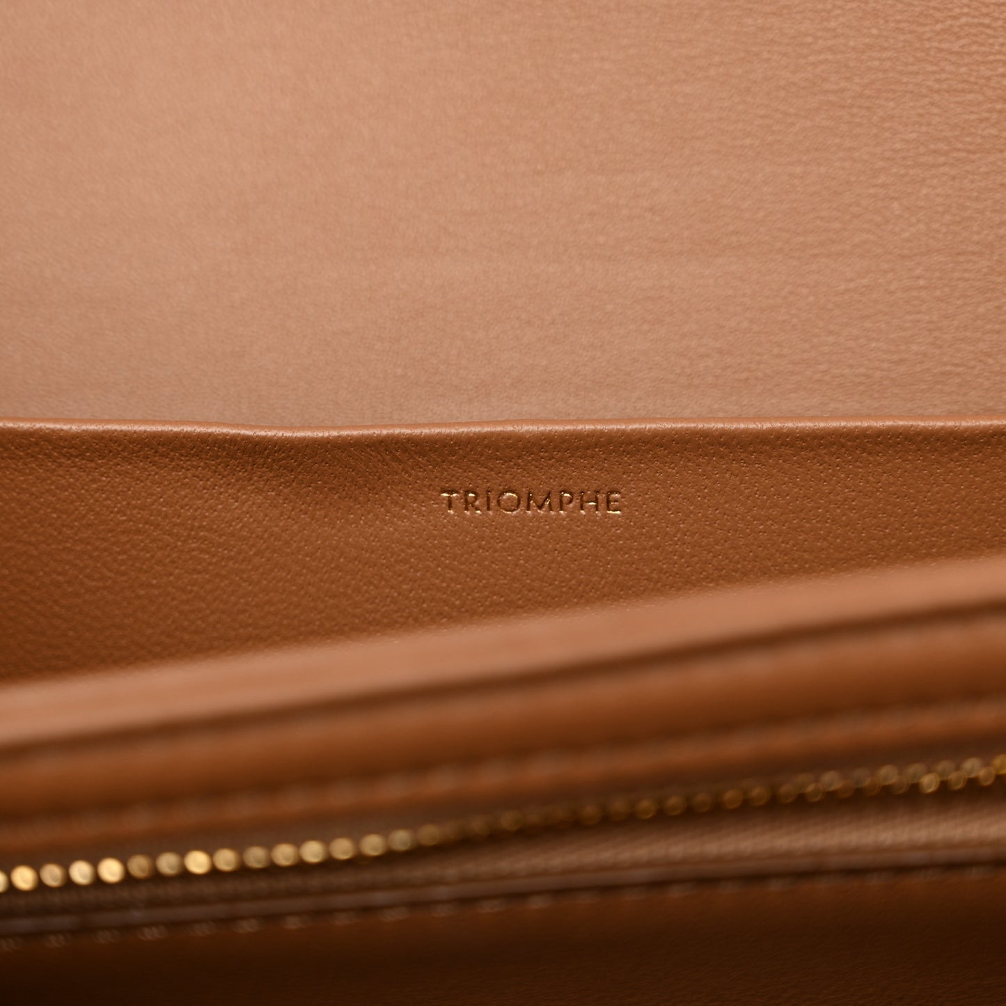 Shiny Calfskin Medium Triomphe Bronze