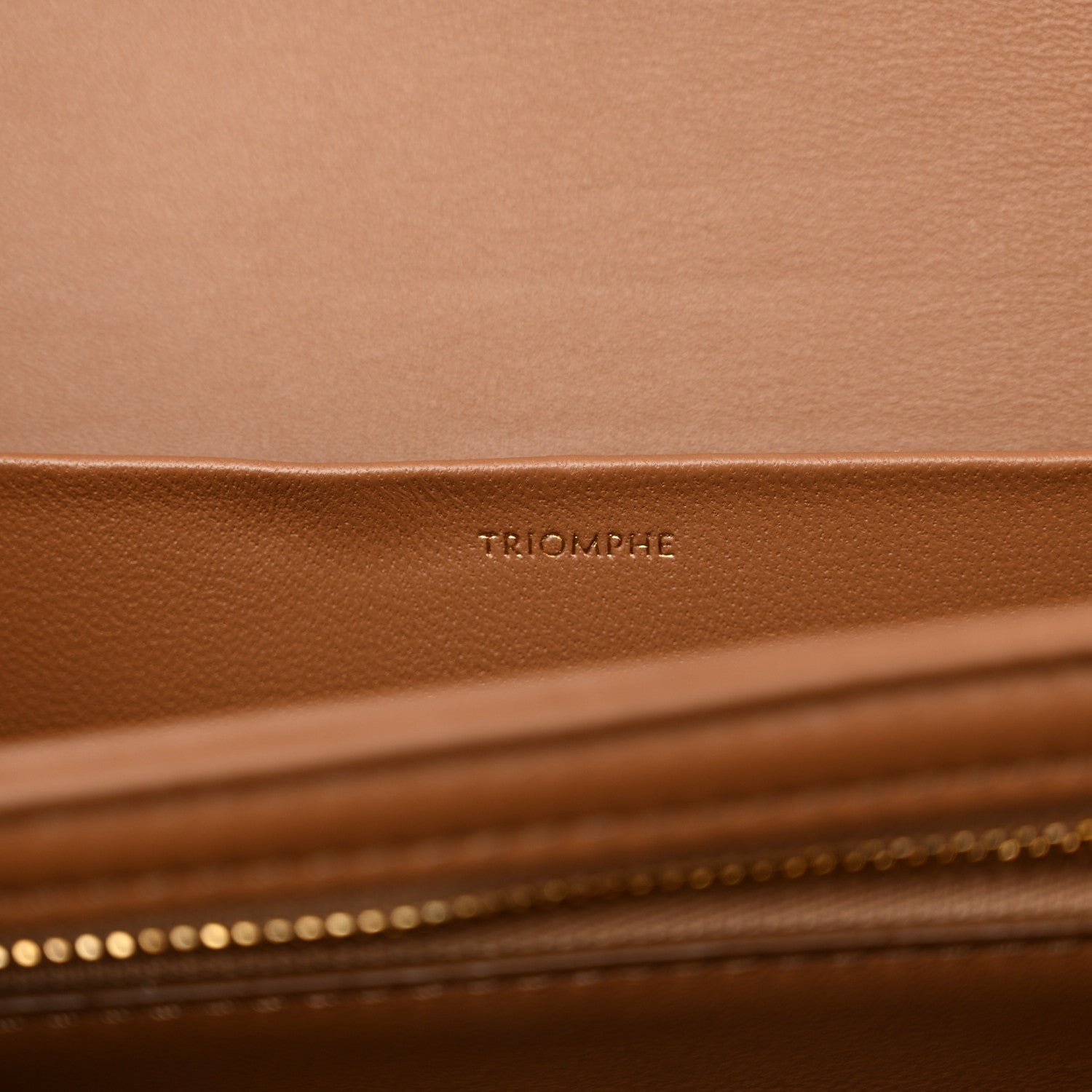 Celine Shiny Calfskin Medium Triomphe Bronze 6 of 12