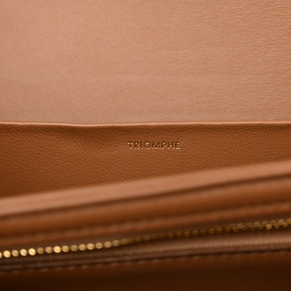 Celine Shiny Calfskin Medium Triomphe Bronze 6 of 12