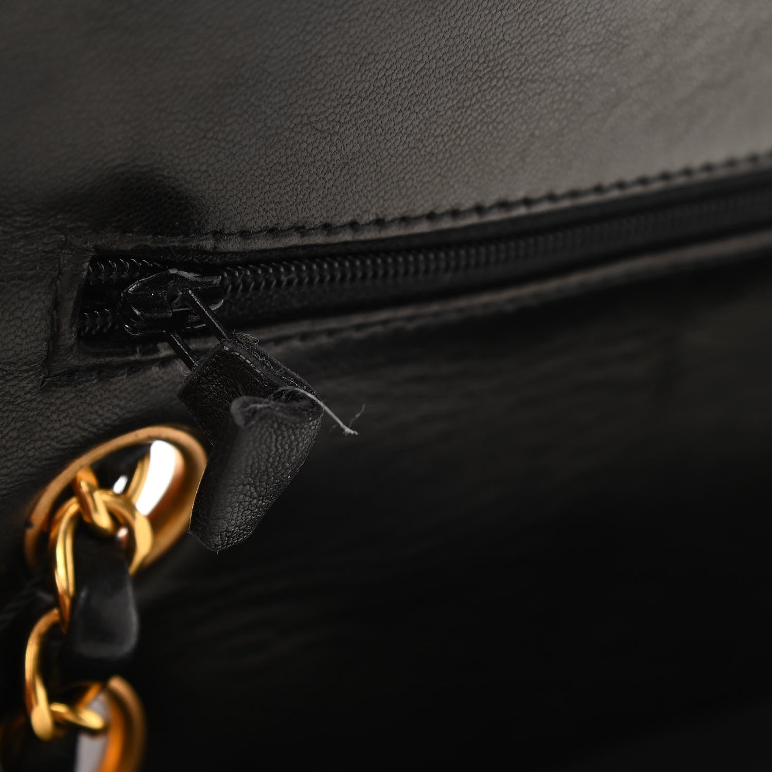 Chanel Lambskin Quilted Medium Double Flap Black 10 of 12