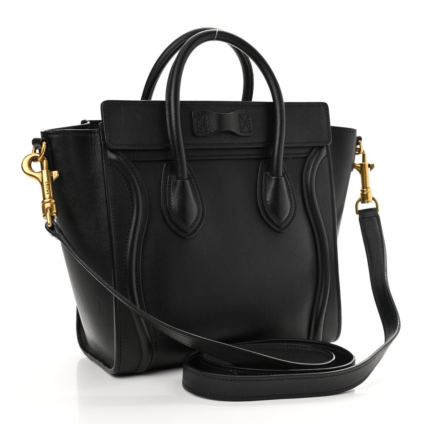 Smooth Calfskin Nano Luggage Black