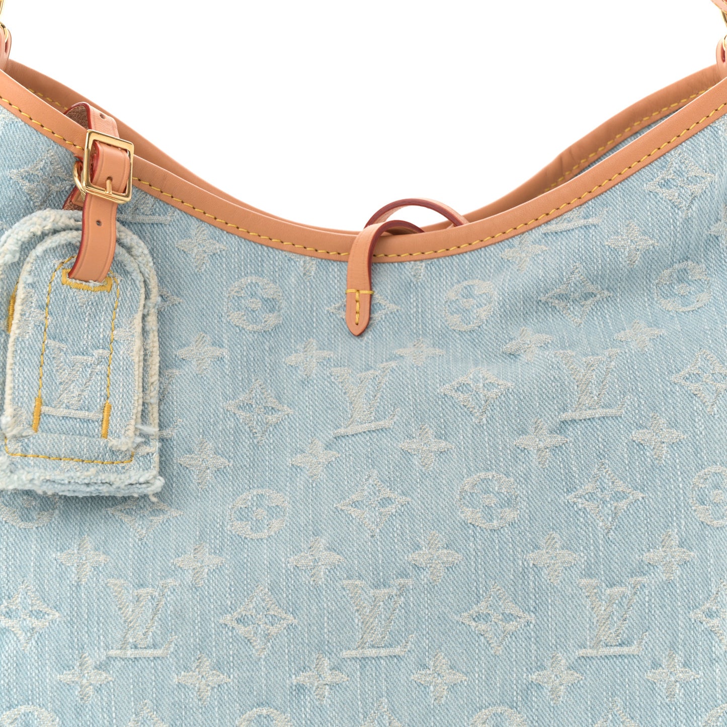 Monogram Denim CarryAll PM Sky Blue