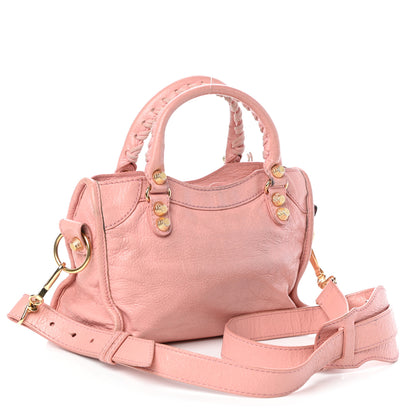 Balenciaga Agneau Giant 12 Gold Hardware Mini City Rose Peche 3 of 8