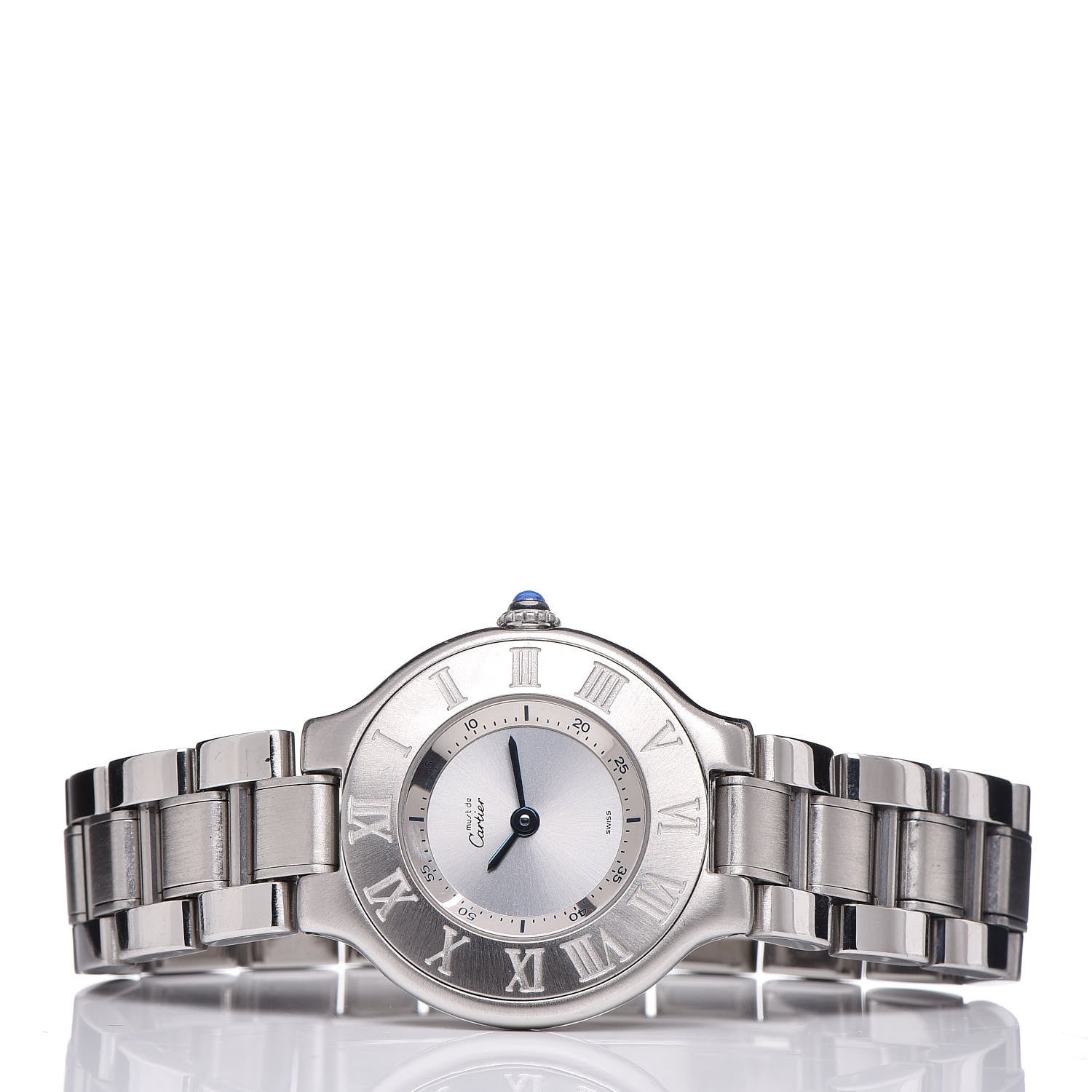 Cartier Stainless Steel 28mm Must De 21 Quartz Watch 3 of 8