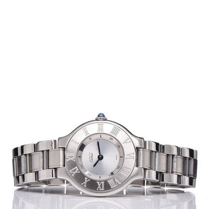 Cartier Stainless Steel 28mm Must De 21 Quartz Watch 3 of 8