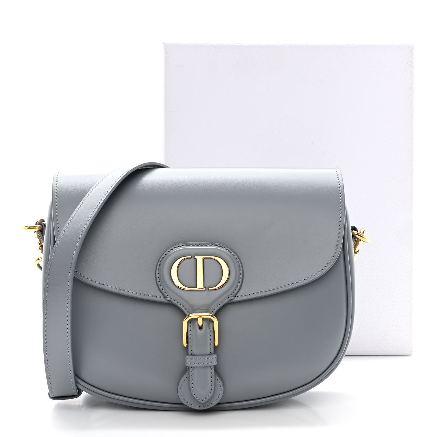 Christian Dior Box Calfskin Medium Bobby Flap Cloud Blue 10 of 10