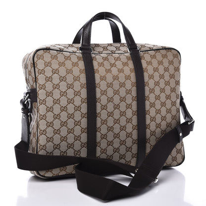 Gucci Monogram Briefcase Dark Brown 2 of 10