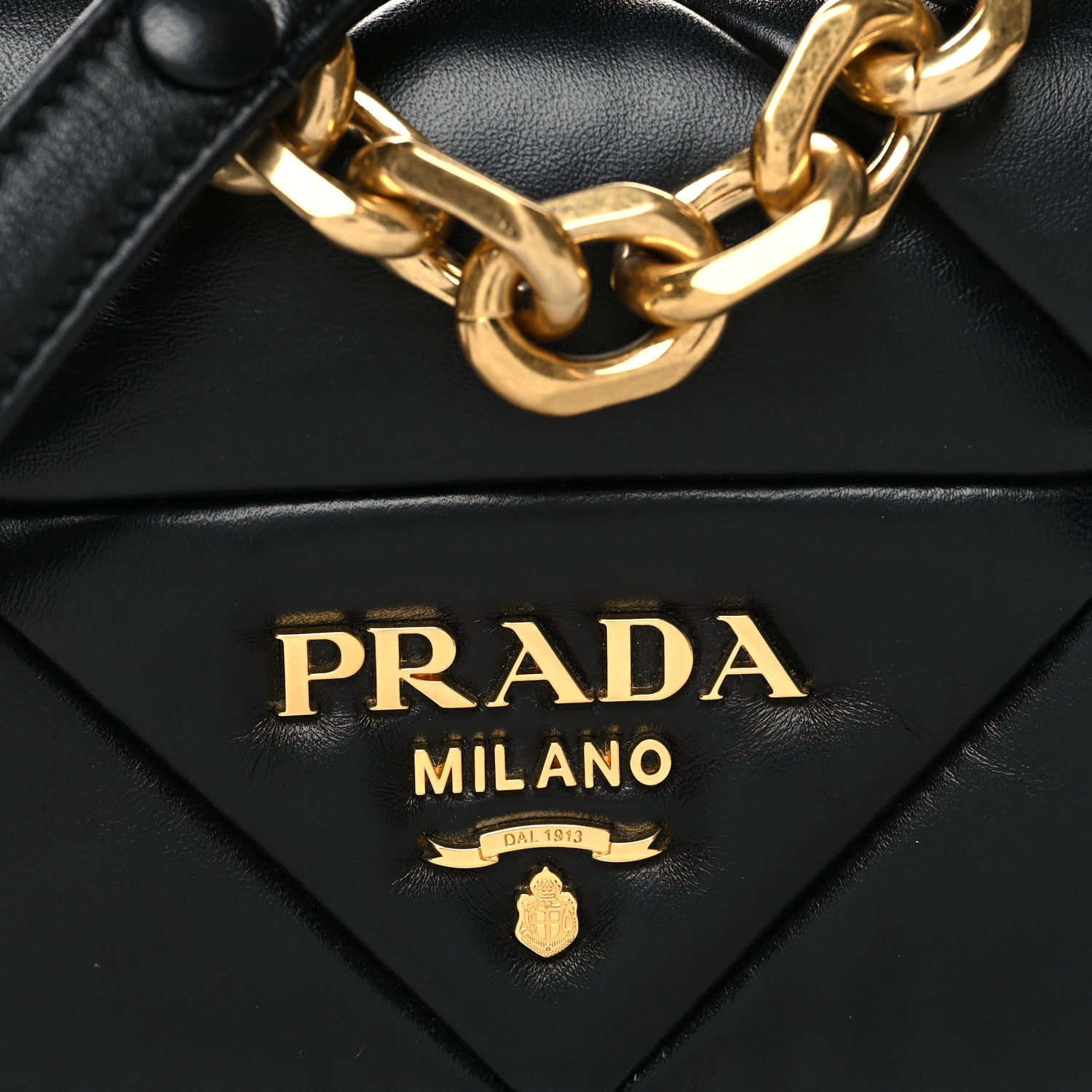 Prada Nappa Metal Quilted Small Patchwork System Flap Bag Black 7 of 9