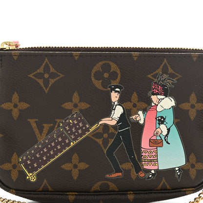 Louis Vuitton Monogram Illustre Mini Pochette Accessories Rose 9 of 9