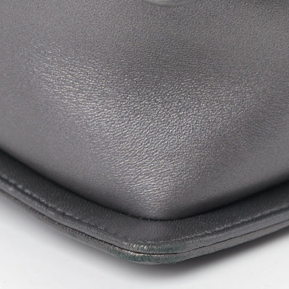 Chanel Lambskin Embossed New Medium Boy Cube Flap Grey 6 of 8