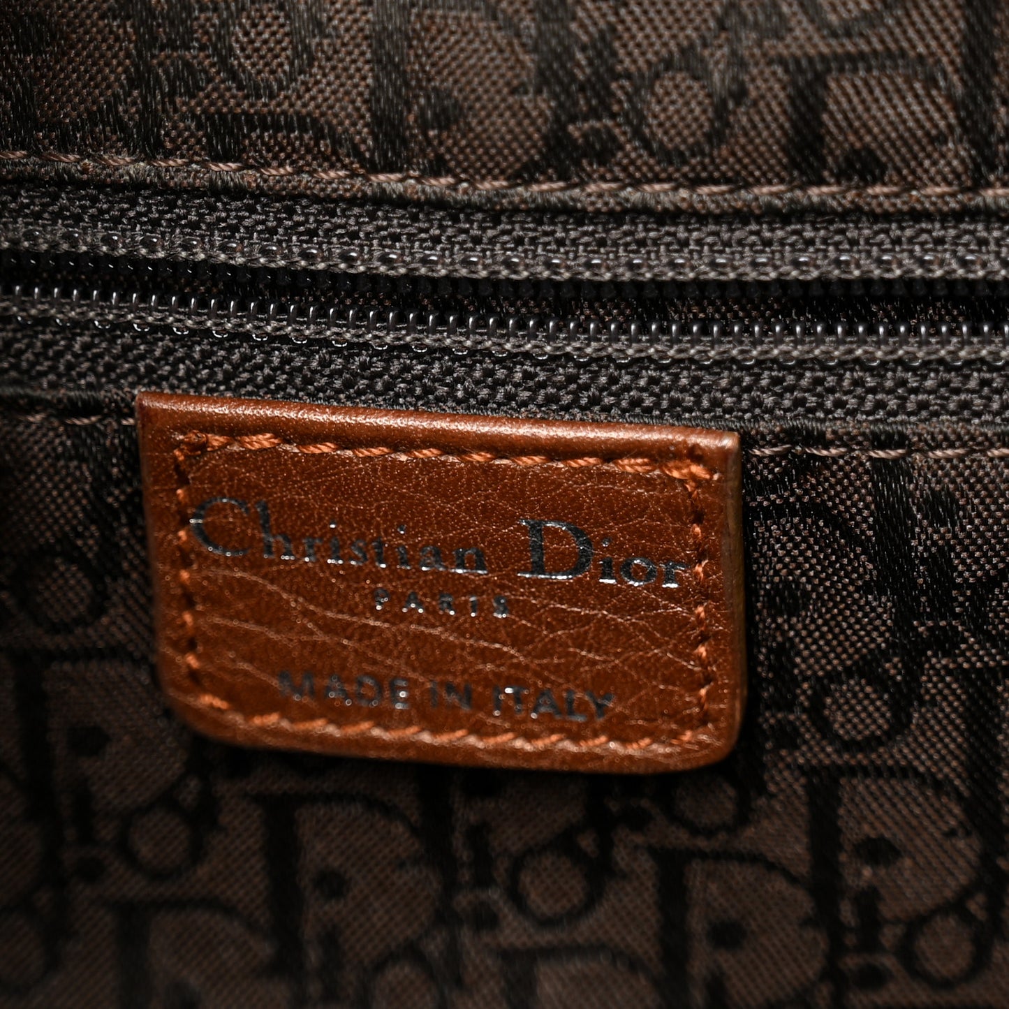Pebbled Calfkskin Braided Medium Gaucho Double Saddle Bag Brown