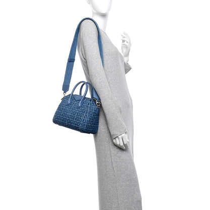 Givenchy Denim Calfskin 4G Mini Antigona Blue 2 of 11