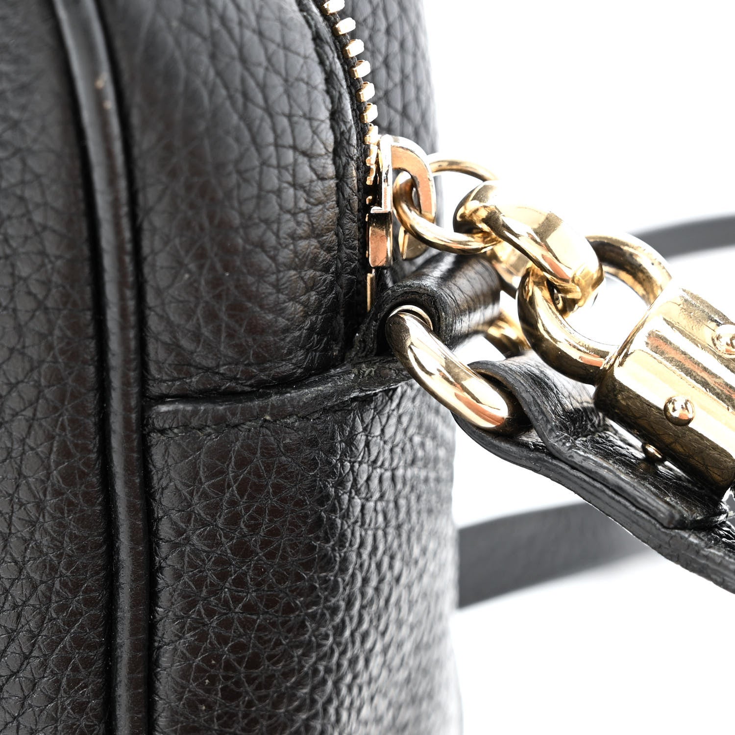 Gucci Pebbled Calfskin Small Soho Disco Bag Black 12 of 16