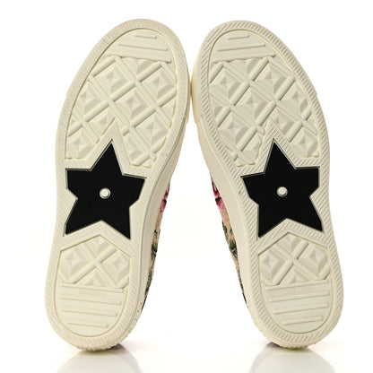 Christian Dior Canvas Rosa Mutabilis Embroidered Womens Walk'N'Dior Low Top Sneakers 37 Multicolor 5 of 8