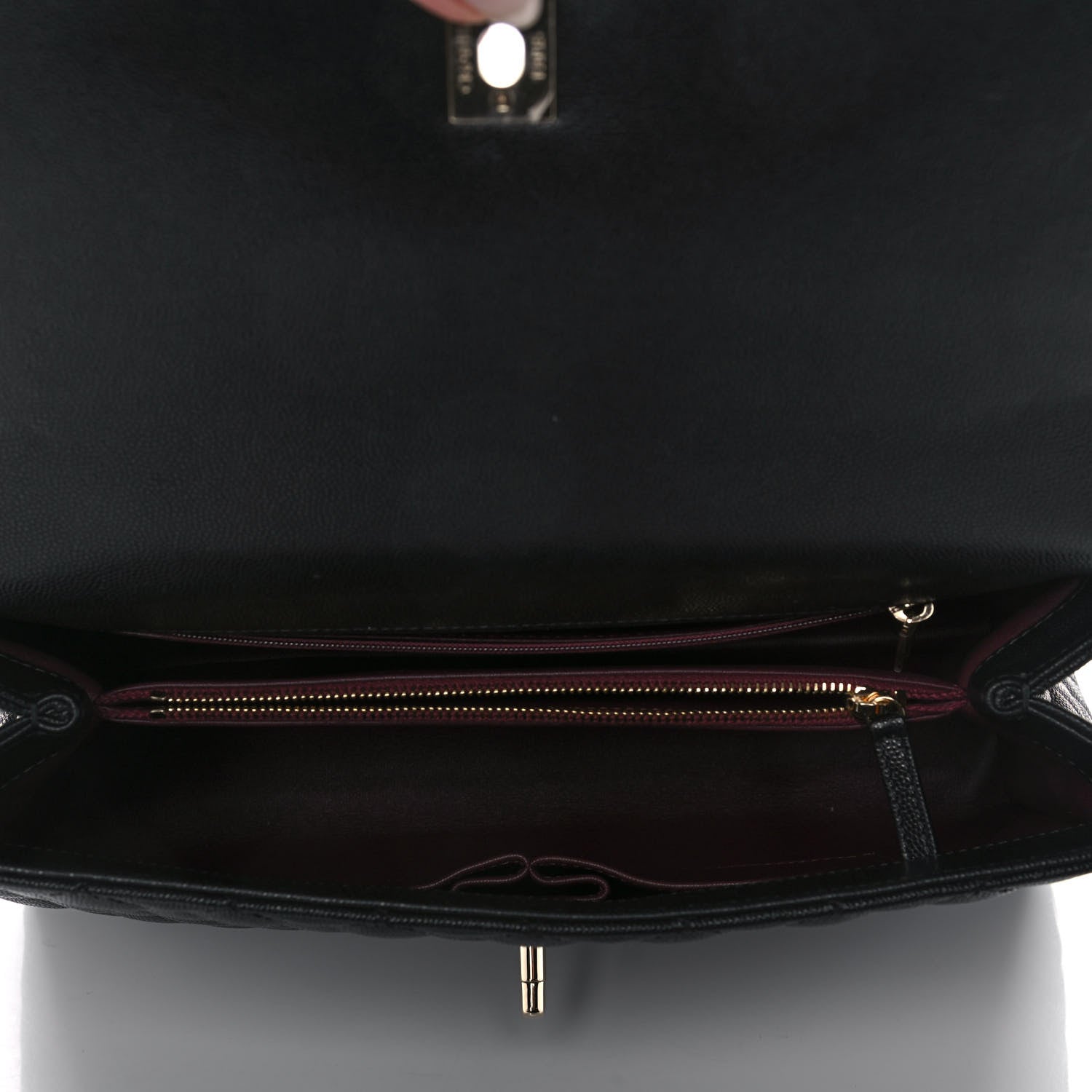 Chanel Caviar Quilted Medium Coco Handle Flap Black 6 of 11