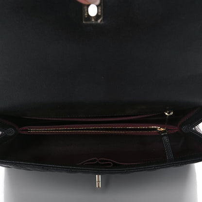Chanel Caviar Quilted Medium Coco Handle Flap Black 6 of 11