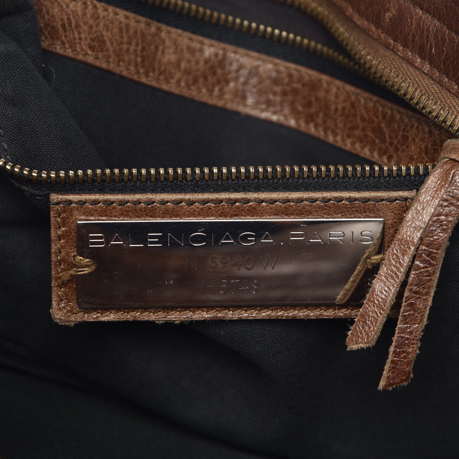 Balenciaga Agneau Classic Hardware City Olive Brown 6 of 19
