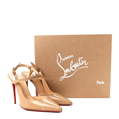 Christian Louboutin Kid Jenlove 100 Pumps 37 Nude 8 of 8